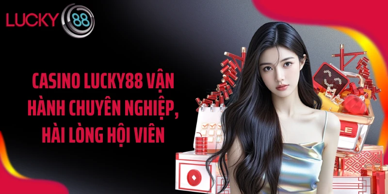Casino LUCKY88 vận hành chuyên nghiệp, hài lòng hội viên